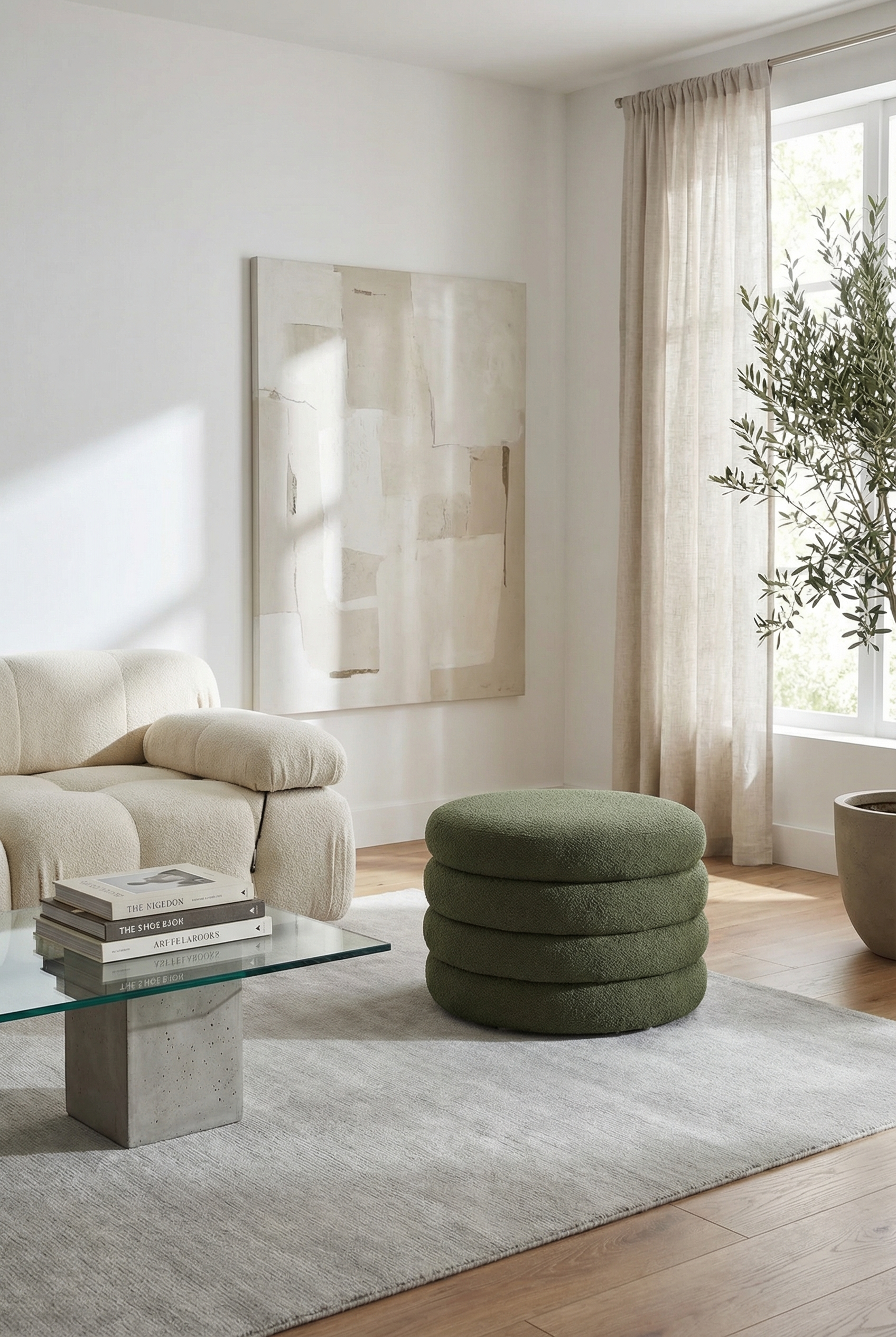 Pouf with storage - Leana